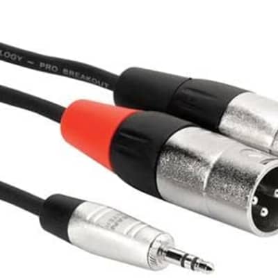 Hosa - HMX-010Y - Pro Series 3.5mm TRS to Dual XLRM Audio Y-Cable - 10 ft. image 1