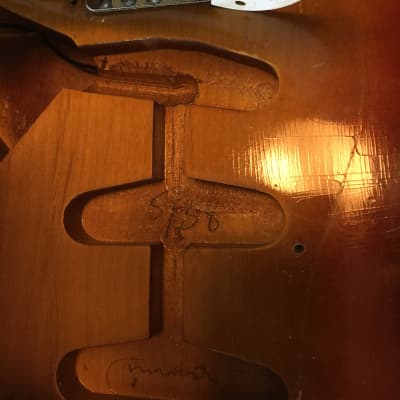 Fender Stratocaster 1958 3-Tone Sunburst Maple Neck/Fretboard. Pre CBS-Vintage. From Joe Bonamassa Collection. image 8