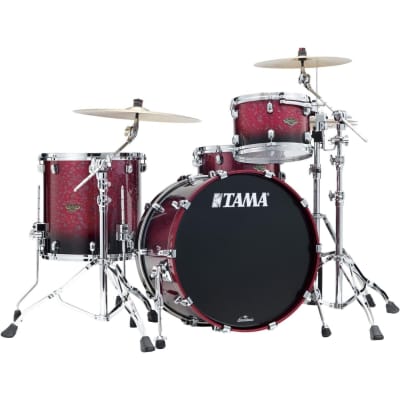 Tama Starclassic Walnut/Birch 3pc Drum Set Molten Dark Raspberry Fade