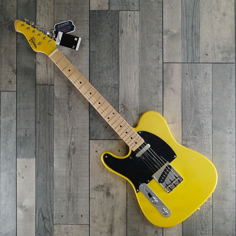 Revelation RVT 'Left Handed' Electric Guitar, Vibrant Yellow image 1
