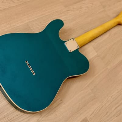 T-Style Partscaster Custom Electric Guitar Ocean Turquoise w/ Fender Licensed Neck, Tweed Case image 13