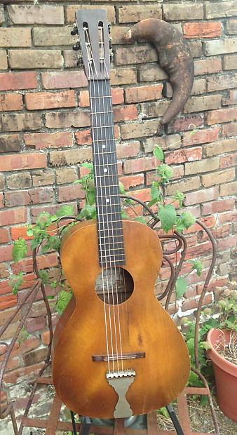 SUPERTONE Sears Roebuck Parlor Guitar 1920s / 30's nocbc as is Rare image 1