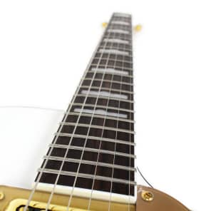 Gretsch G5434T-LTD Limited Edition Pro Jet in White and Gold Penguin Style Demo image 7