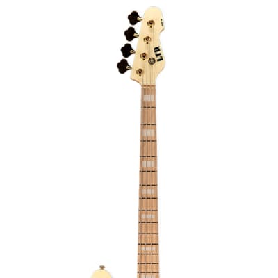 ESP LTD GB-4 4-String Bass Guitar - Vintage White image 5