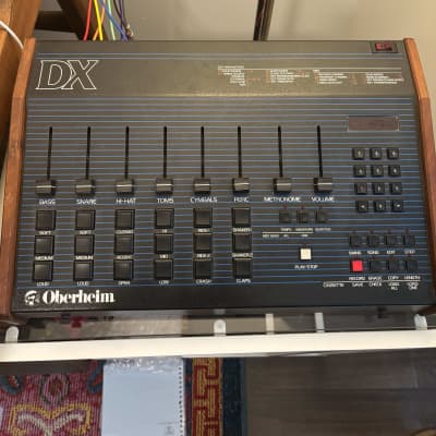Oberheim DX 6-Voice Drum Machine 1982 - Blue with Wood Sides