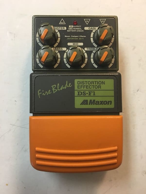 Maxon DS-F1 Fire Blade Distortion Effector Rare Guitar Effect