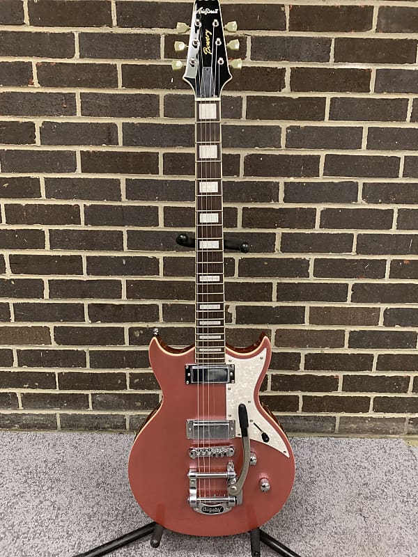 Aria Pro II 212-MK2 Bowery Electric Guitar w/Bigsby - Cadillac Pink - Demo Model w/FREE Guitar Pedal image 1