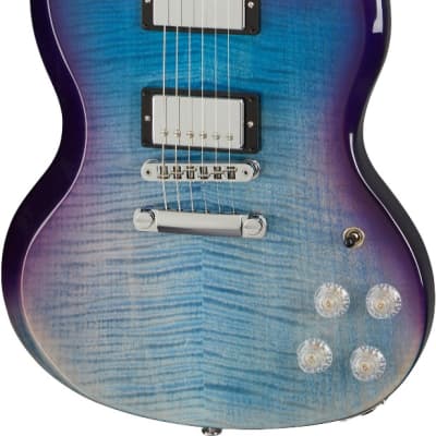 Gibson SG Modern Electric Guitar Blueberry Fade image 4