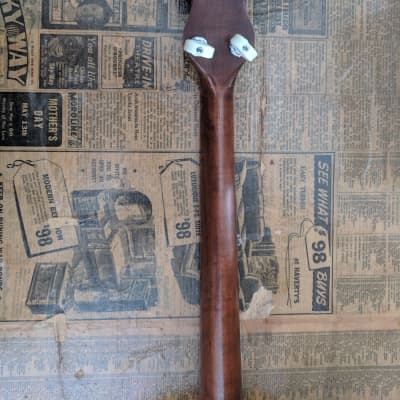 Antique Tenor Banjo, Vintage Real Hide Head image 4