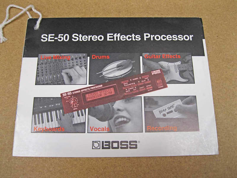 Boss SE50 Effects Processor Manual Reverb