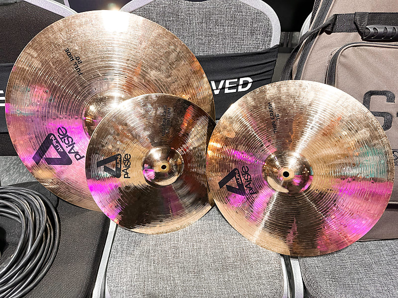 Paiste Alpha Brilliant Cymbals Set (Ride, HiHats, Crash) Reverb