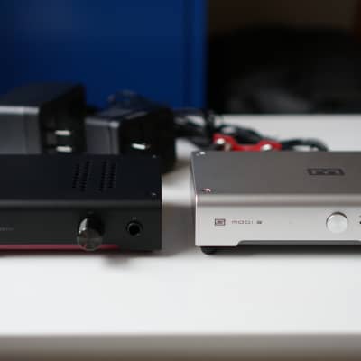 Schiit "Stack" with Modi Multibit DAC + Magni Heresy Headphone Amp + Interconnect (Black/Red/Silver) image 8