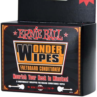 Ernie Ball Wonder Wipes Fretboard Conditioner 6-Pack image 2