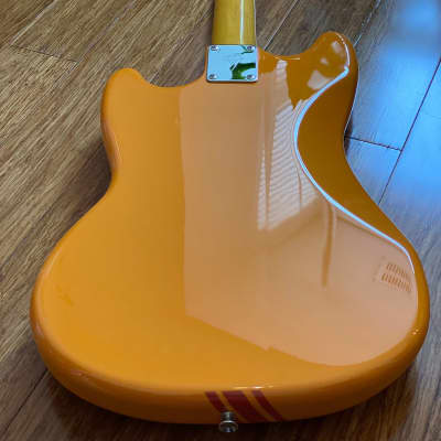 Fender Japan Only 2007 Mustang Competition Reissue 'Beck' Edition Capri Orange w/ Matching H/S image 16