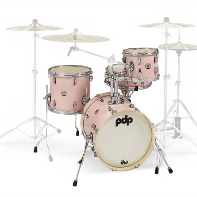 PDP New Yorker 4 Piece Shell Pack - 16/10/13/14 - Pale Rose Sparkle - PDNY1604PR image 1
