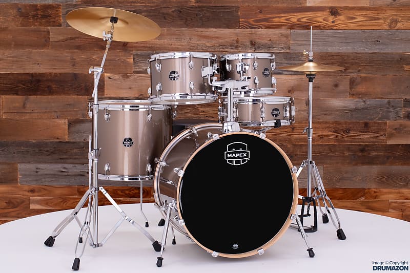 MAPEX VENUS 5 PIECE ROCK DRUM KIT WITH HARDWARE, CYMBALS & | Reverb