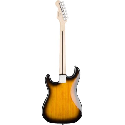 Squier Bullet Stratocaster Hardtail Electric Guitar, Laurel FB, Brown Sunburst image 2