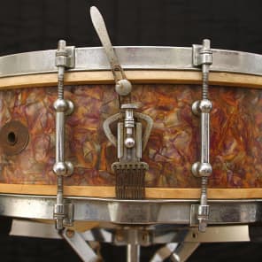 Ludwig & Ludwig Peacock Pearl Drum Outfit - Vintage 5" x 14" Snare & 28" Bass Drums image 4