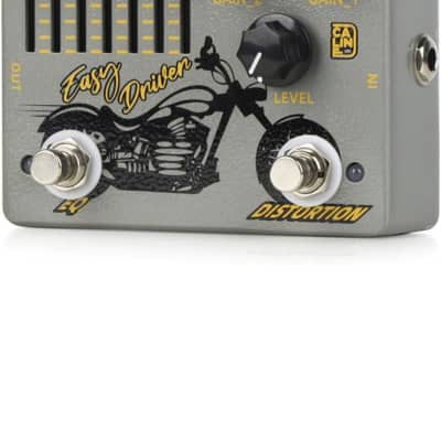 Caline Caline DCP-04 EASYDRIVER Distortion EQ Effect Pedal Dual Guitar Pedal 2023 - Gray image 5