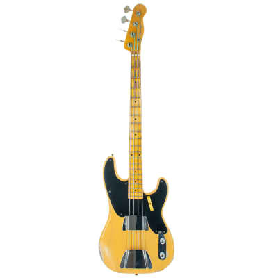 Fender Custom Shop '55 Precision Bass Guitar Maple Relic, Butterscotch Blonde - #18753 image 4