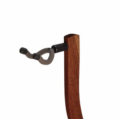 Zither Wooden Guitar Stand - Solid Mahogany Wood - Best for Acoustic, Electric, or Classical Guitars image 2