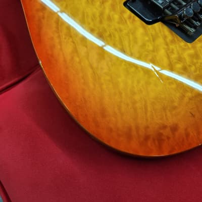 Schecter V-1 Plus 2001 - Quilt top electric guitar image 6