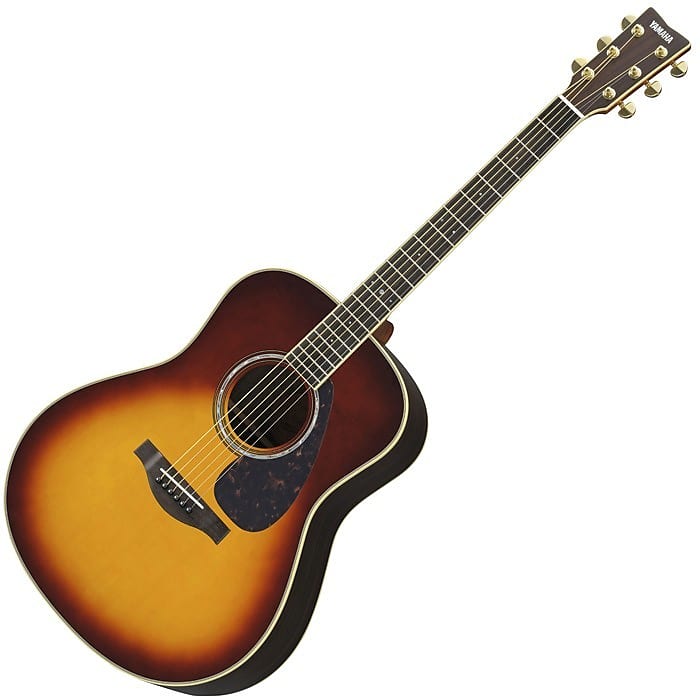 Yamaha LL6 ARE Acoustic Guitar - Brown Sunburst | Reverb