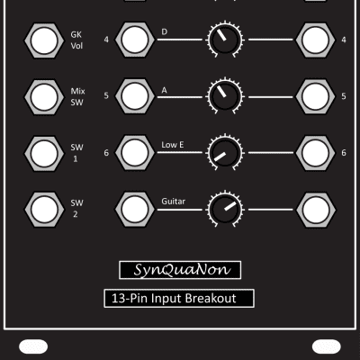 SynQuaNon Eurorack 13-Pin Input Breakout Module - Roland/BOSS GK Guitar Interface with 40dB Gain image 3