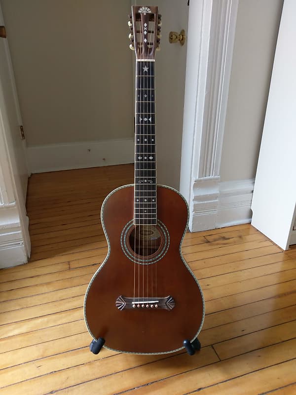 ギター Washburn R314KK Parlor Acoustic Guitar Washburn R314K - Aged Natural | Sweetwater