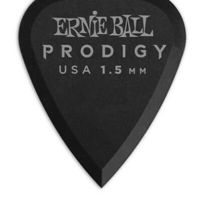 Ernie Ball 9199 Prodigy Picks, Matte Black, 6 Pack, 1.5mm image 2
