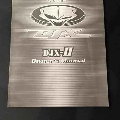 Yamaha DJX-II Keyboard Owner's Manual