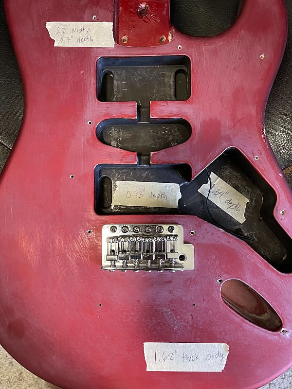 Squier Stratocaster Body Candy Apple Red Reverb