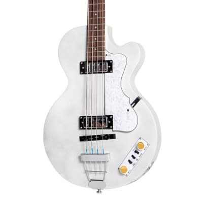 Hofner Pro Edition Club Bass Guitar - Pearl White image 3