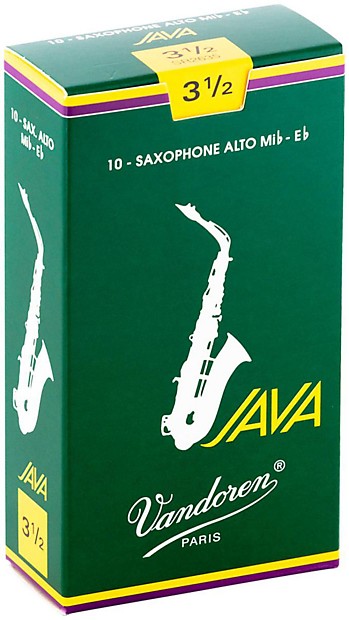 Vandoren SR2635 Java Series Alto Saxophone Reeds - Strength 3.5 (Box of 10) image 1
