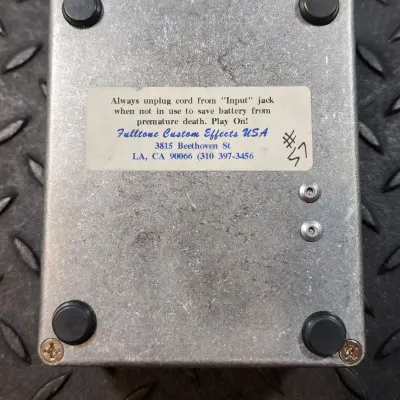 Fulltone The '70 Pedal ~1996 - Aluminum Original Vintage Fuzz Label Maker image 7