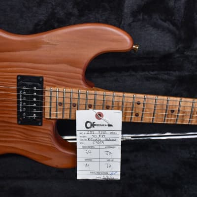 Charvel USA Custom Shop Music Zoo Exclusive Carbonized Recycled Redwood San Dimas Natural Oiled 2012 w/hardshell Case image 13