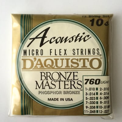 D'Aquisto Set Bronze Master 760L microflex strings for sale