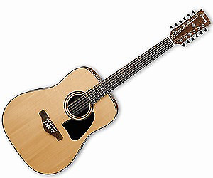 Ibanez AW8012NT Artwood 12 String Acoustic Guitar - Natural High Gloss 887802058480 image 1