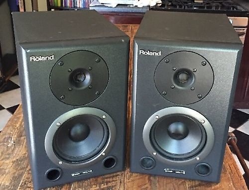2) Roland DS-50A 24 Bit Digital Bi-Amp Powered Studio | Reverb