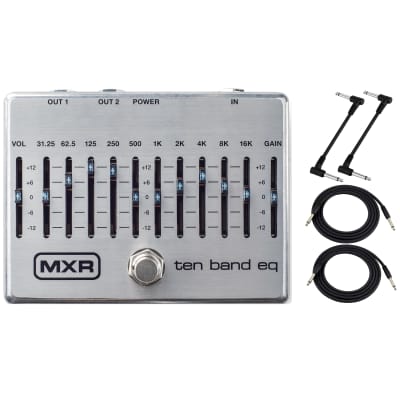 MXR M108S Ten Band EQ - 10 Band Graphic EQ Guitar Pedal with 
