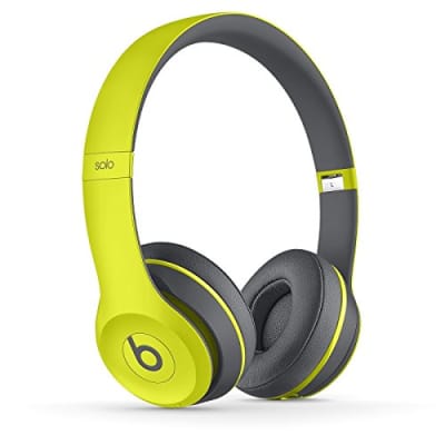 Beats by Dre Solo 2  Wireless Active On-Ear Headphone in Shock Yellow image 2