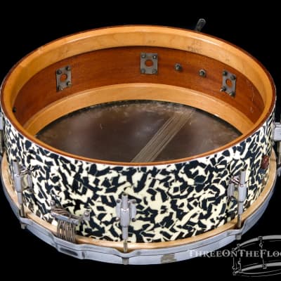 1930s Leedy Black Onyx Professional Model 'Separate Tension' Snare Drum :  5 x 14 image 22