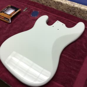 Warmoth Olympic White Precision Bass Body LOADED w/ Fender Original P-Bass Pickups image 9
