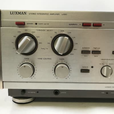 LUXMAN L-550 Integrated Amplifier AC100V with LUXMAN CATAROG image 2