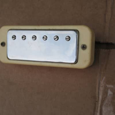 Vintage Gibson Les Paul Patent Stamped Mimi Humbucker Pickup With Cover & Ring image 2