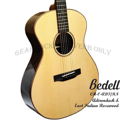 Bedell Coffee House Orchestra Natural Adirondack spruce & Indian rosewood handmade guitar image 3