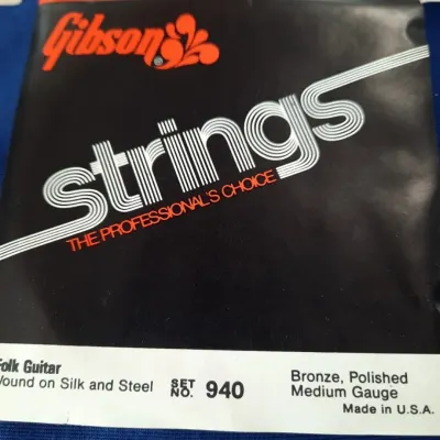 Gibson Flower Guitar Strings no. 940 Folk Silk On Steel  VTG 70'S NOS,CASE CANDY Kalamazoo, Mi image 4