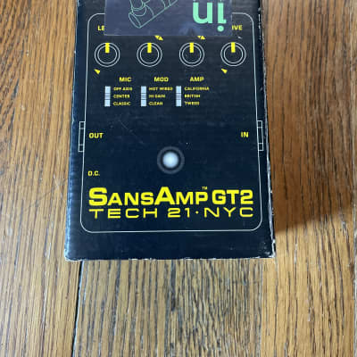 Tech 21 SansAmp GT2 Tube Amp Emulation Pedal