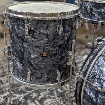 Slingerland 4-Piece Black Diamond Pearl Drum Set image 13