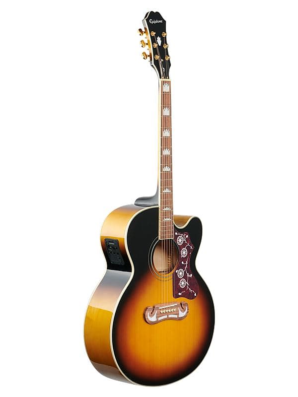 Amazon.com: Epiphone J200 EC Studio Acoustic Electric Solid